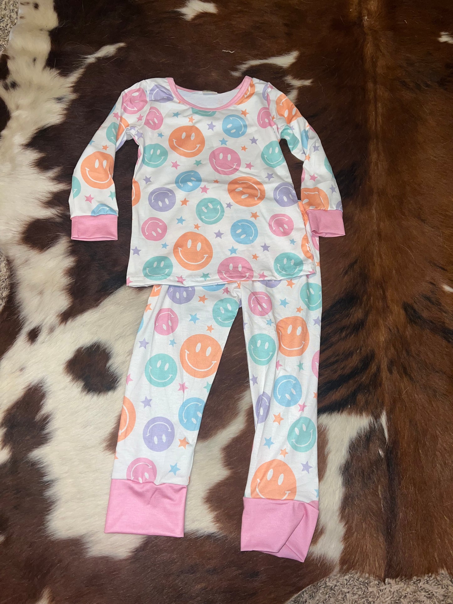 Girls Smiley Sleeper Set