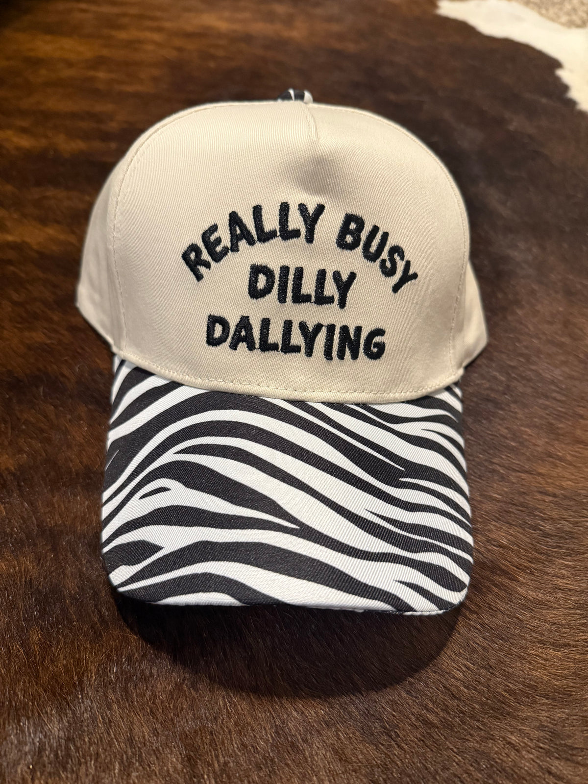Dilly Dallying Zebra Hat