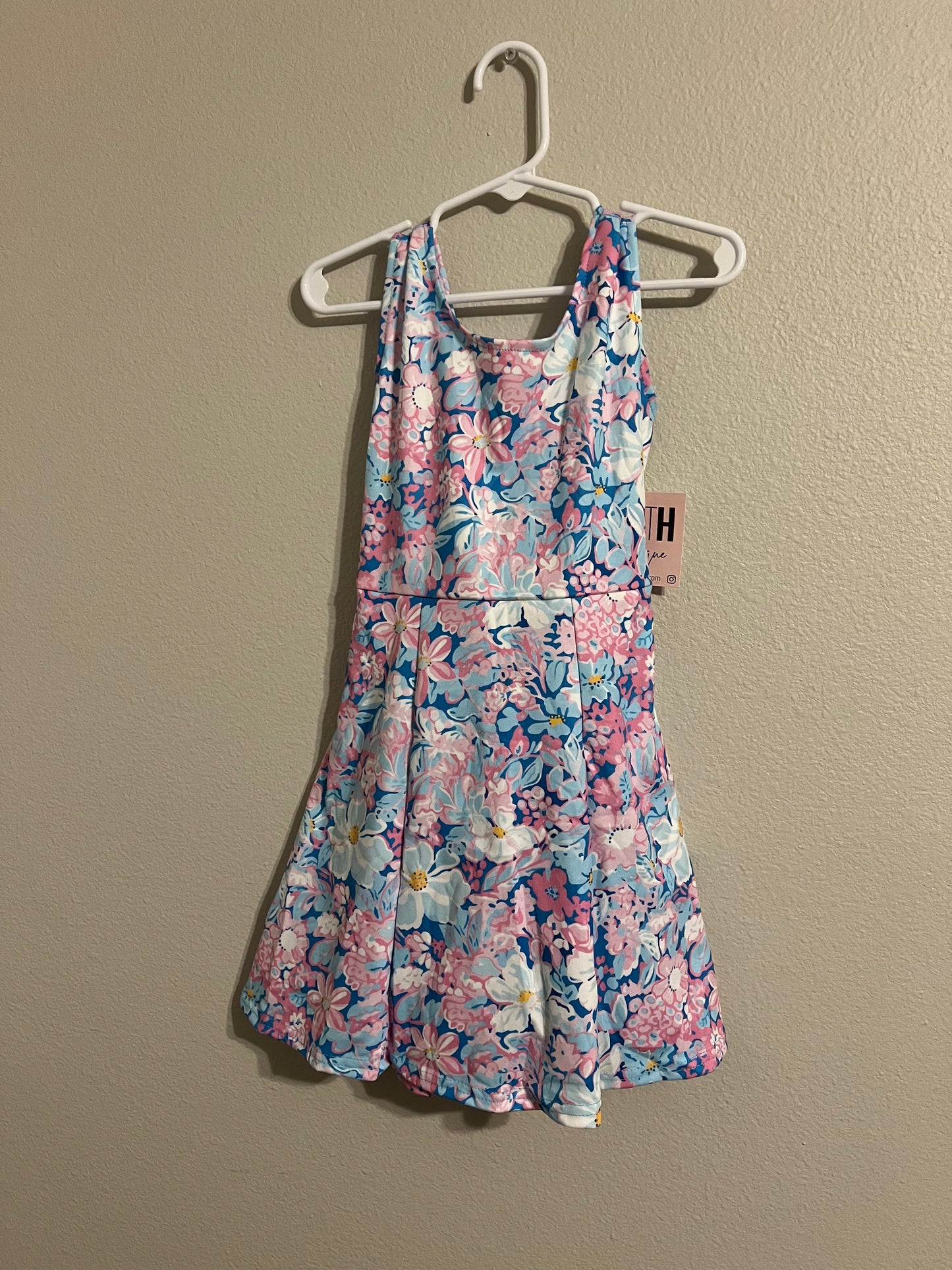 Girls Floral Athletic Dress