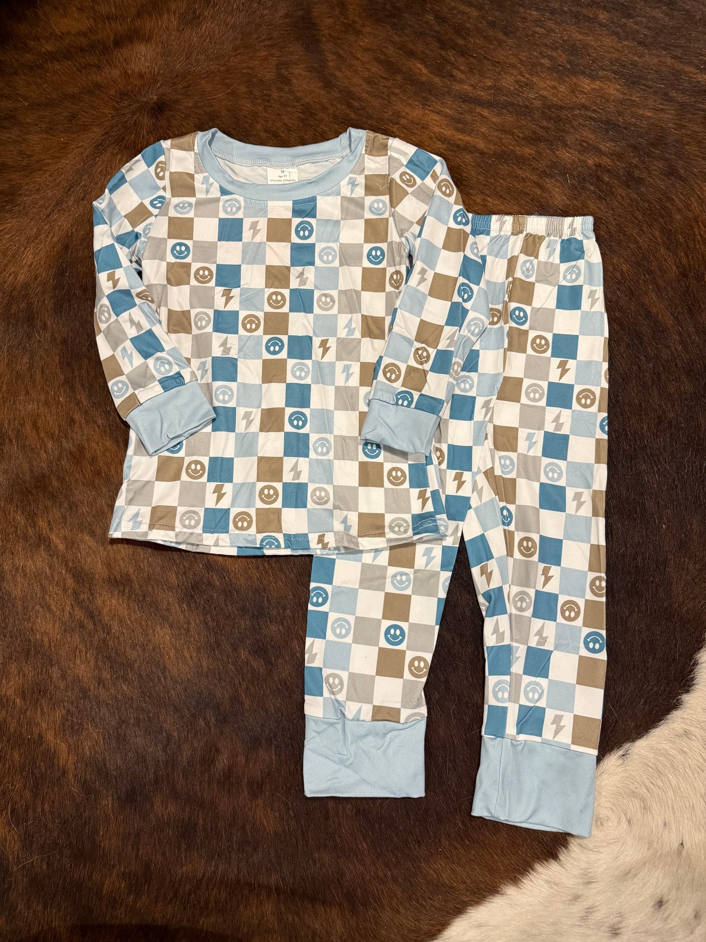 Kids Blue Smiley Set