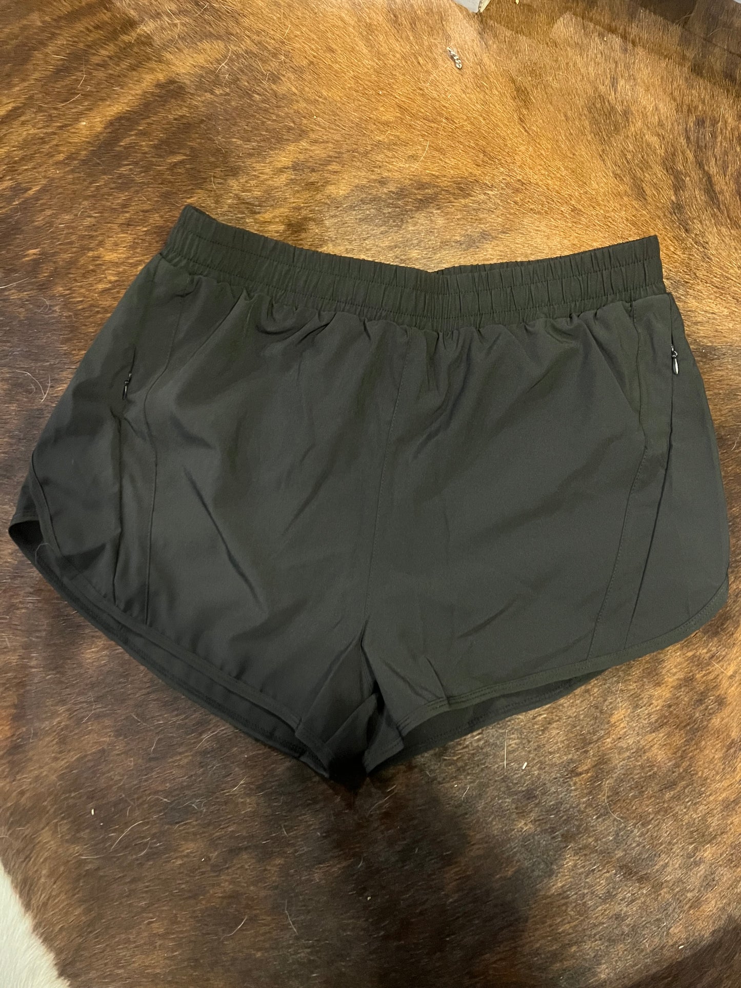 Black Ranch Hand Babe Athletic Shorts