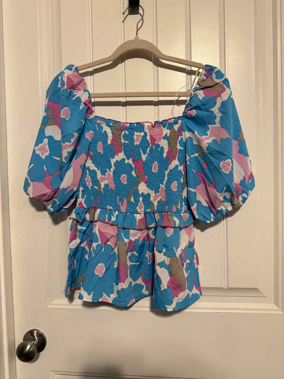 Cotton Candy Peplum Top