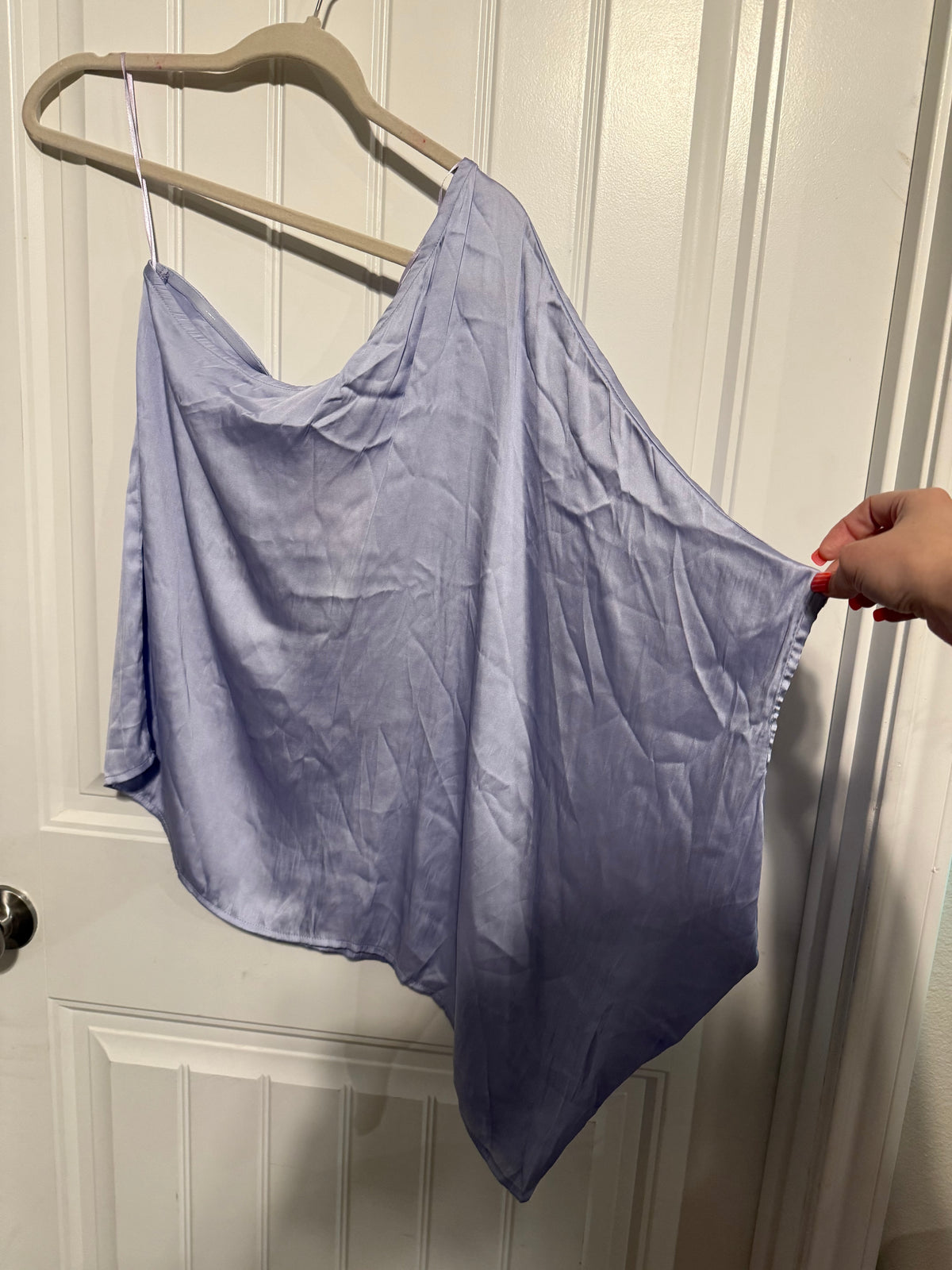 Lilac One Shoulder Top
