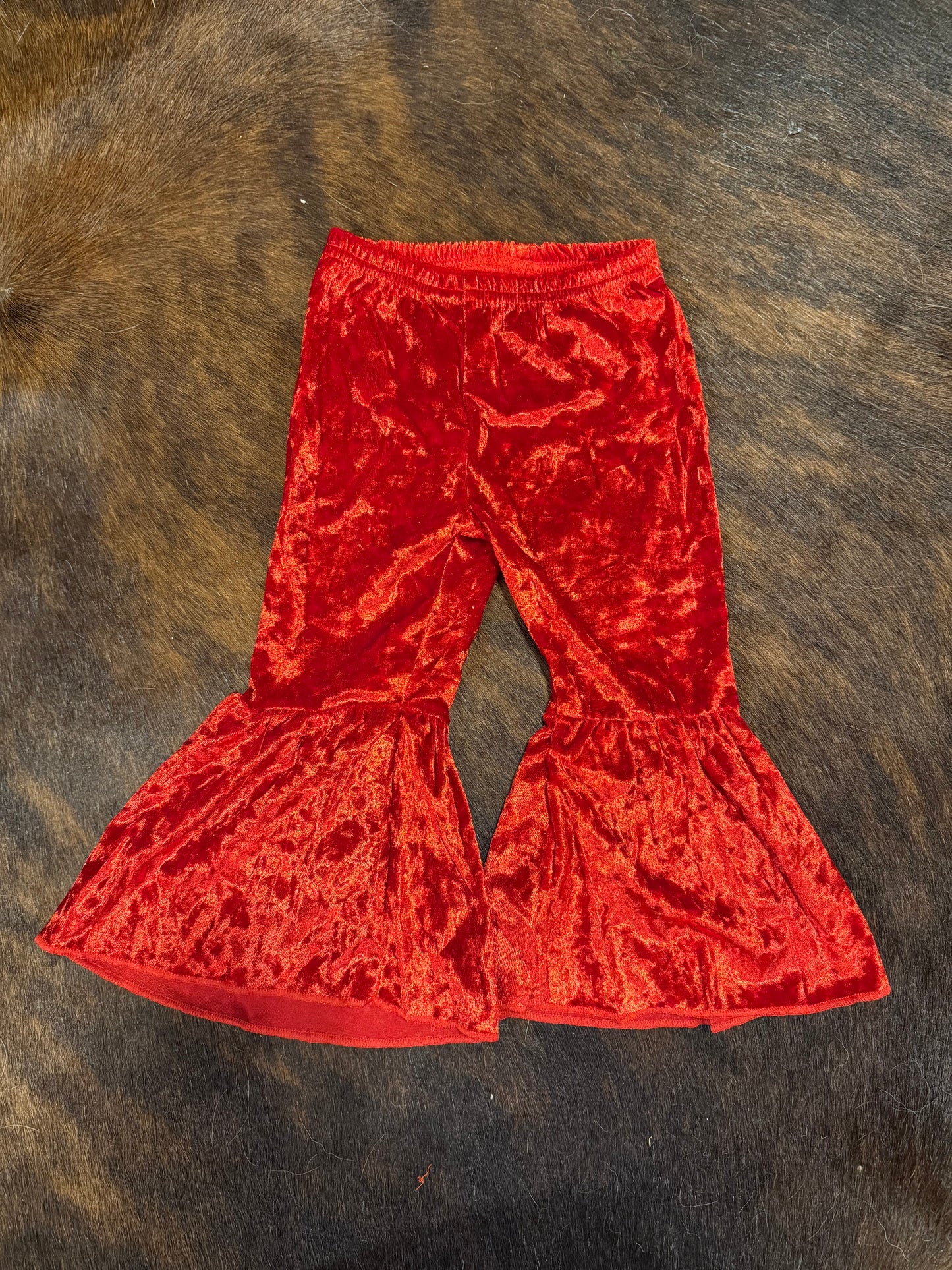 Girls Red Velvet Flares