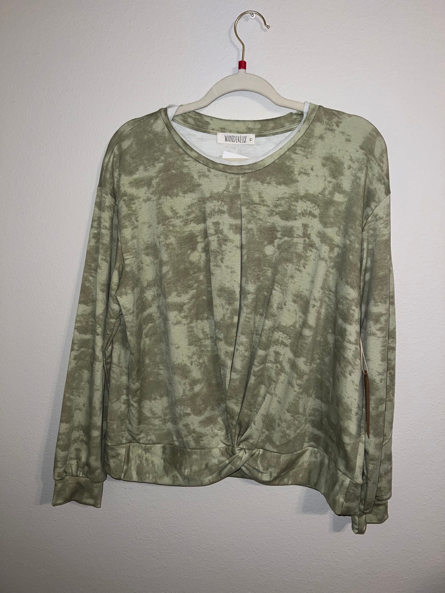 Green Tie-Dye Sweatshirt