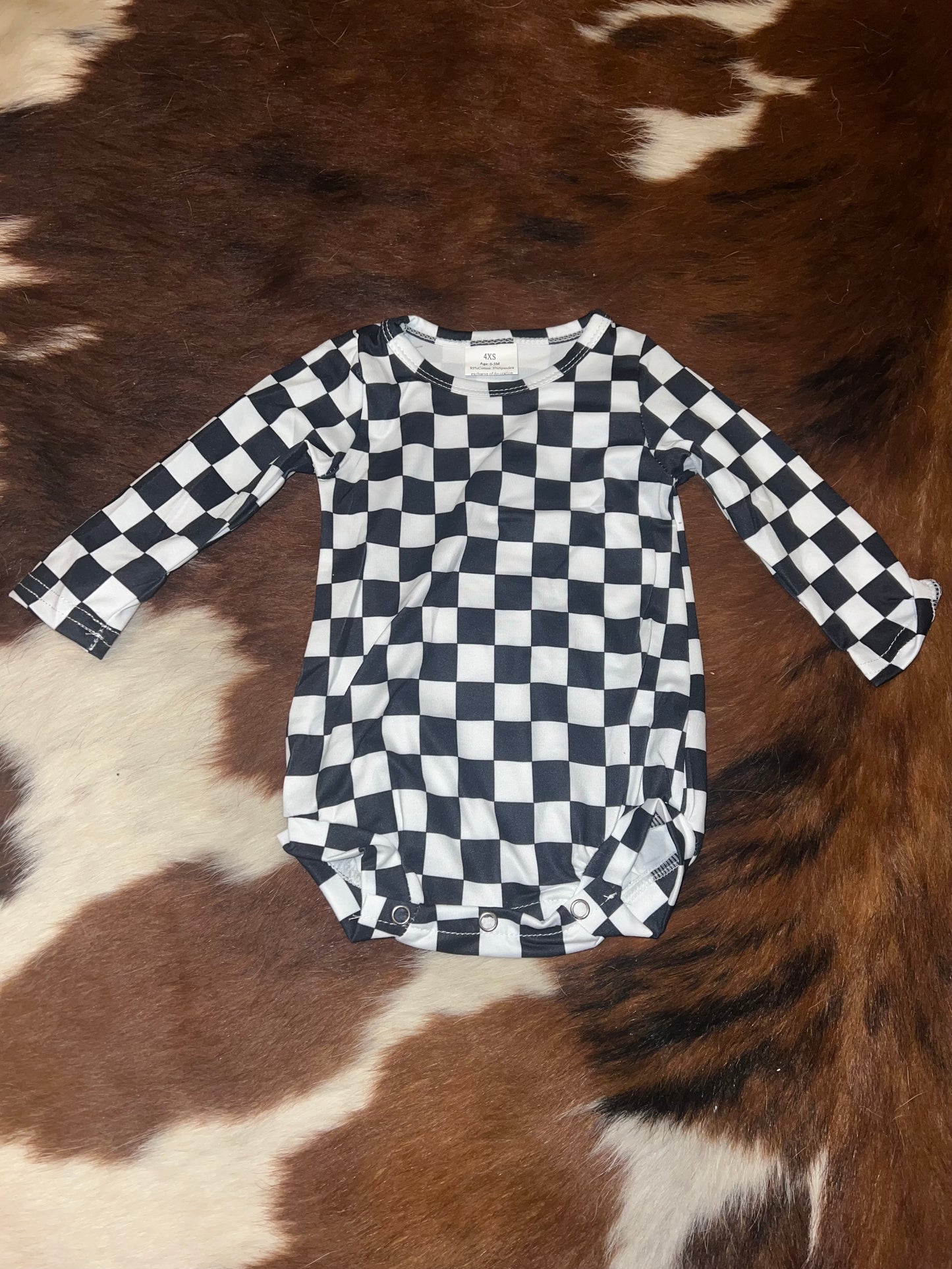 Checkered Long Sleeve Bubble