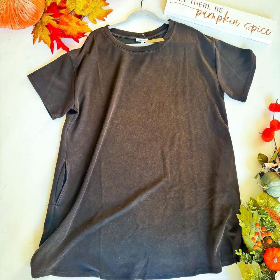 Plus Size Mineral Wash Dress