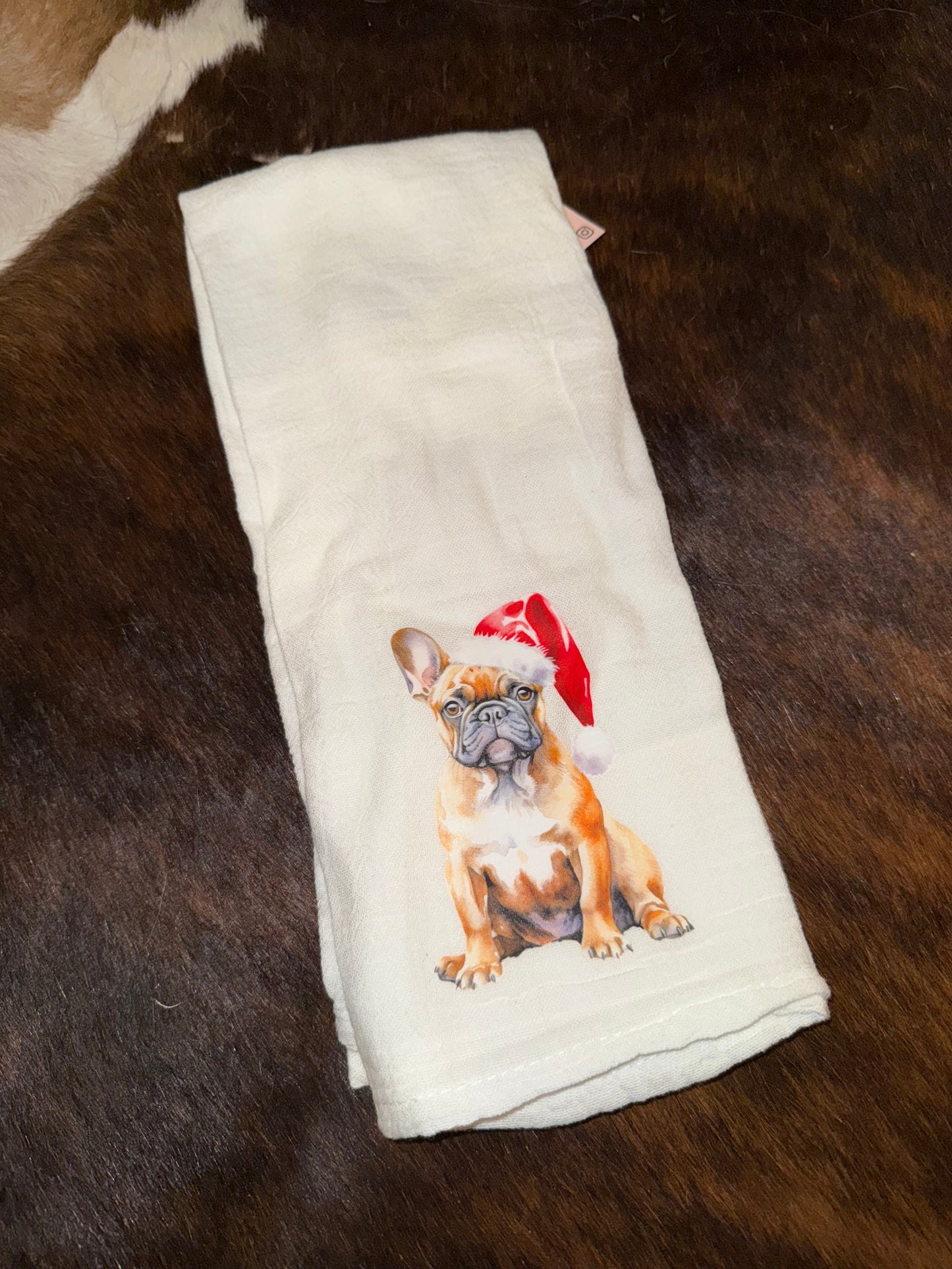 Christmas Dog Decorative Towel
