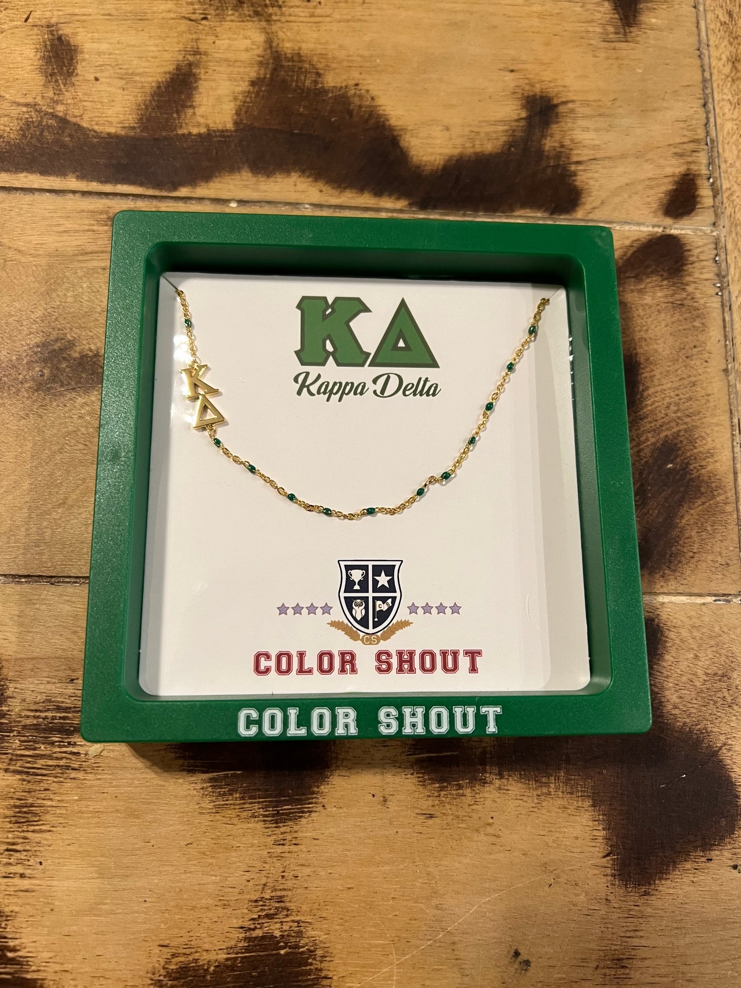 KD Green Bead Necklace