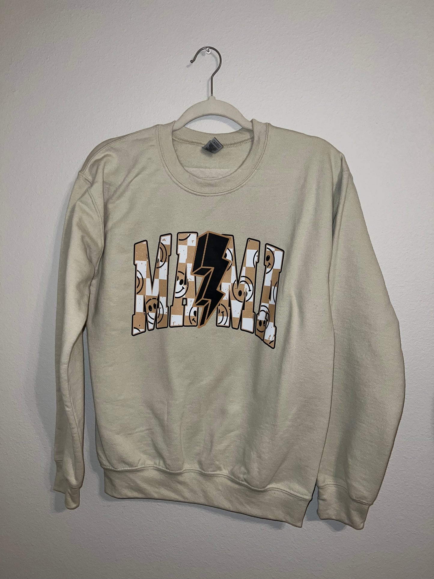Lightning Checkered Mama Sweatshirt
