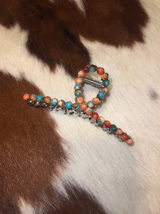Natural Stone Claw Clip