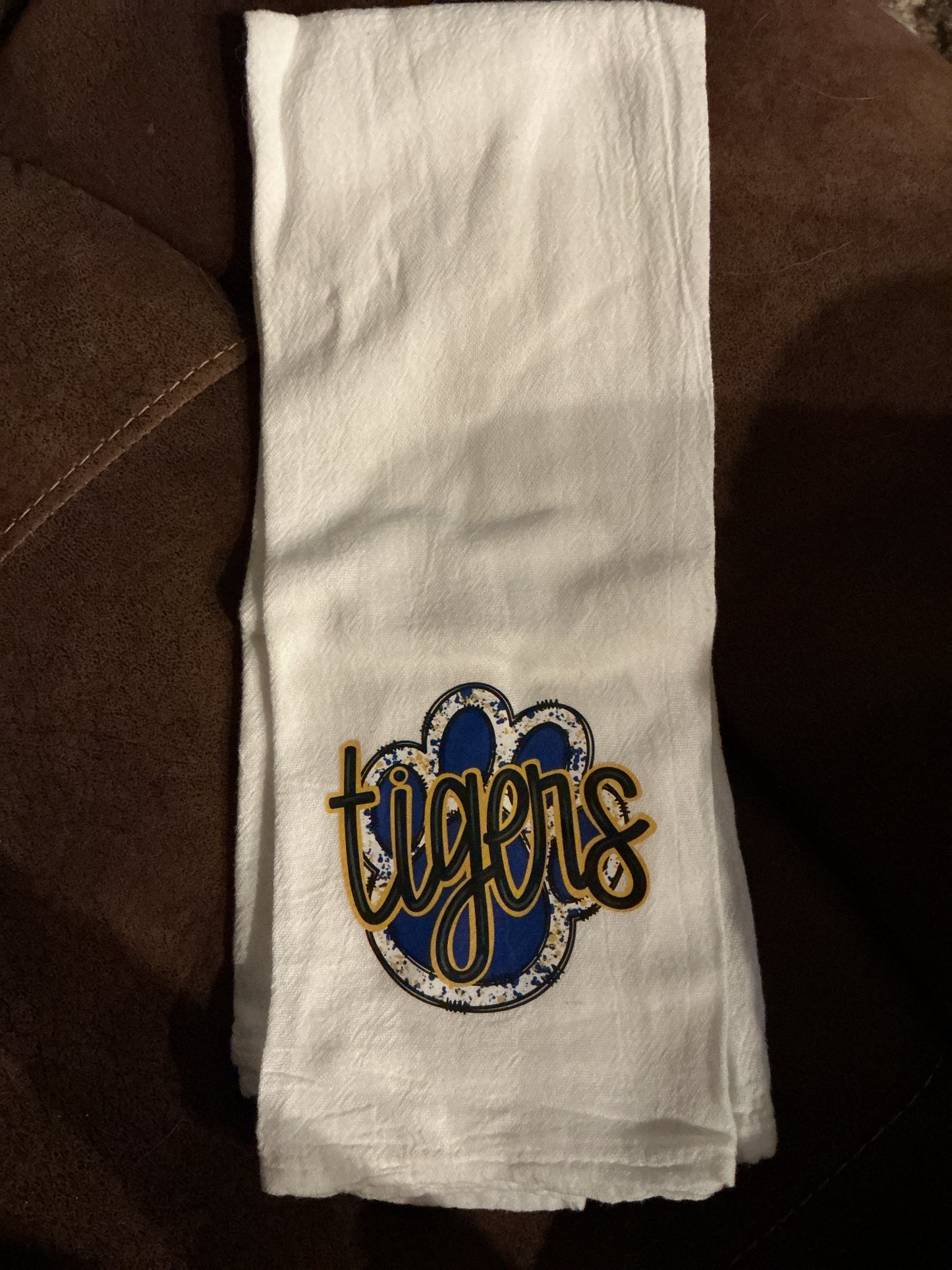 Blue Tiger Decorative Towel