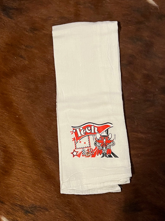 TTU Pennant Decorative Towel