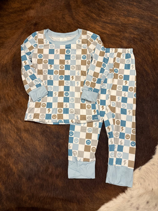 Kids Blue Smiley Set