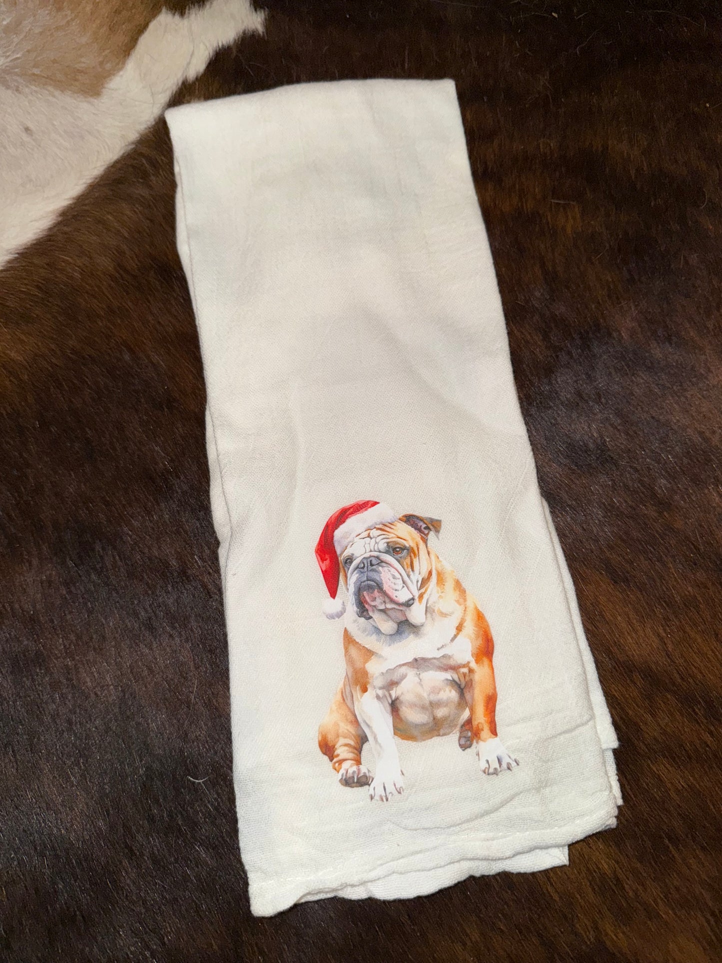 Christmas Dog Decorative Towel
