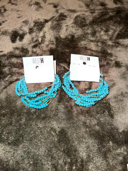 Sunday Brunch Beaded Bracelet Set - Turquoise