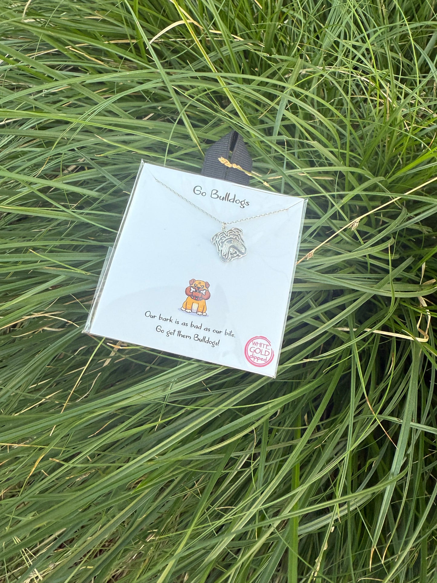 Silver Bulldog Necklace