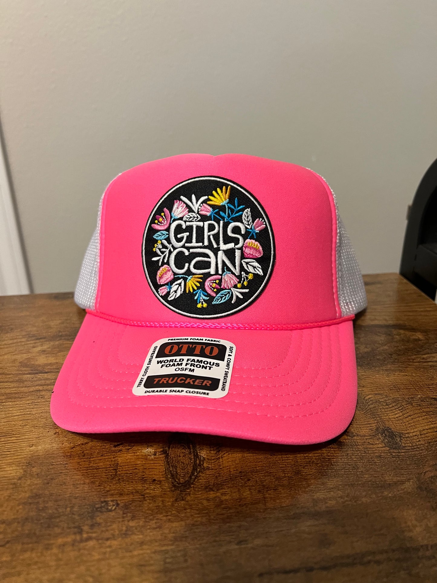 Girls Can Pink Hat