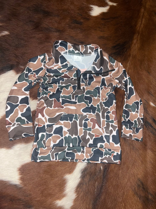 Kids Camo Pullover