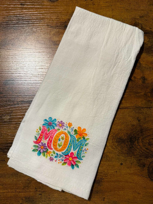 Decorative Towel - Mom Floral