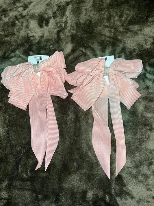 Pink Pearl Hair Bow