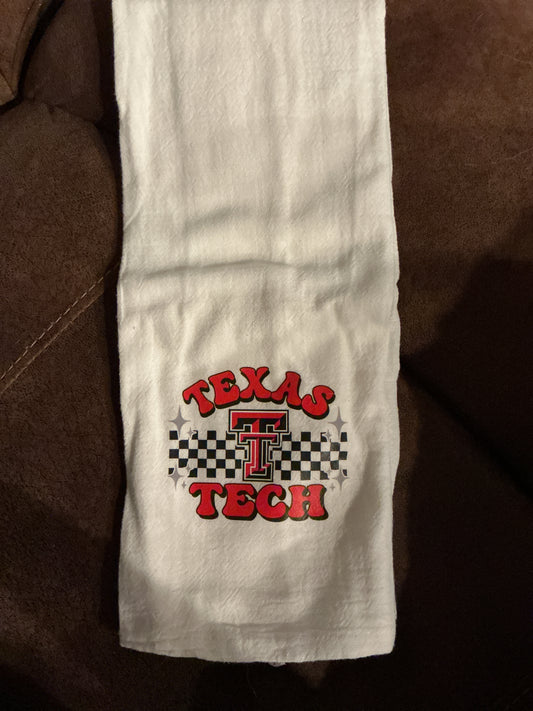 TTU Checkered Decorative Towel