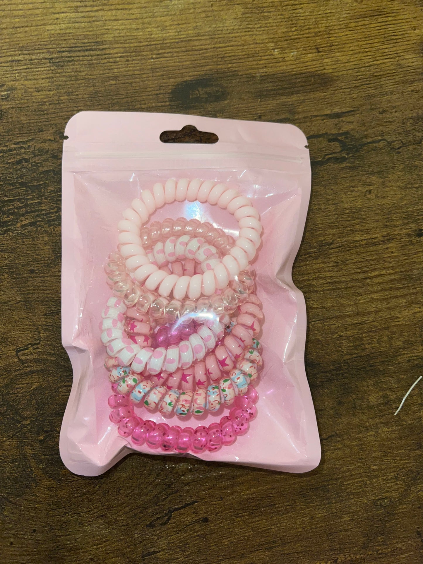 Pink Hair Tie Set