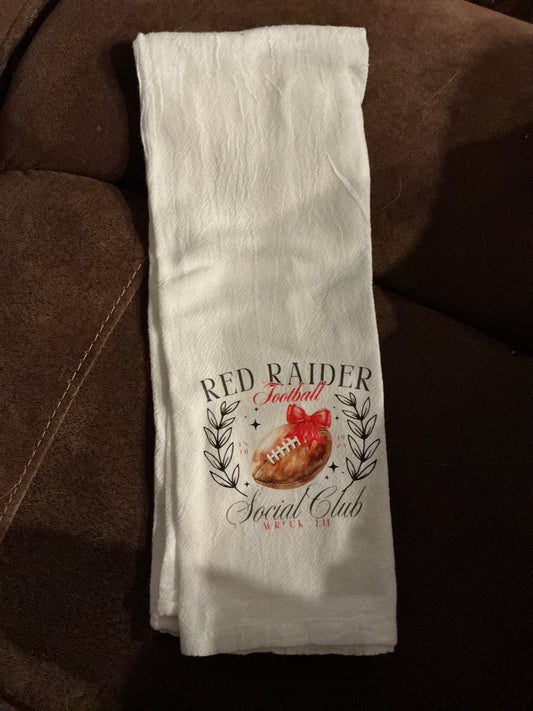 Red Raider Social Club Decorative Towel