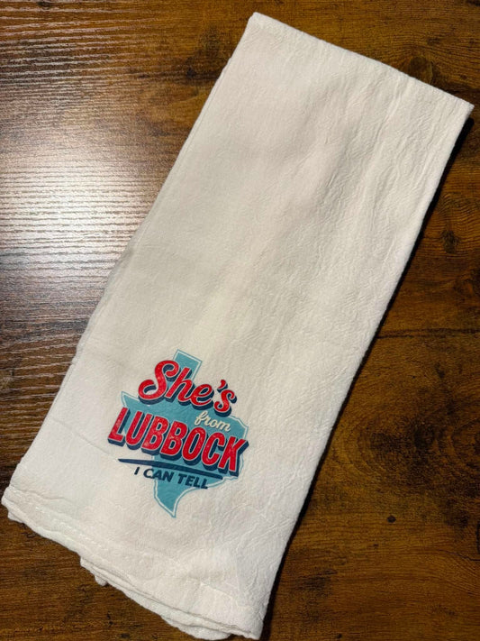 Decorative Towel - She’s From Lubbock