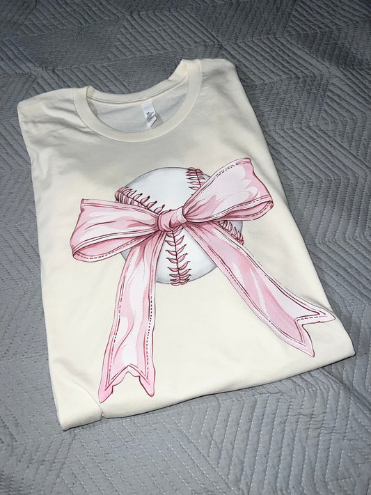 Baseball Bow Tee