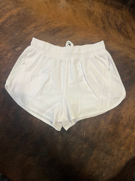 White Ranch Hand Babe Athletic Shorts