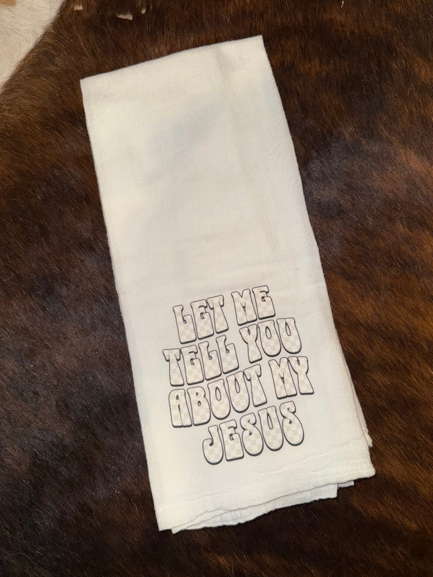About My Jesus Decorative Towel