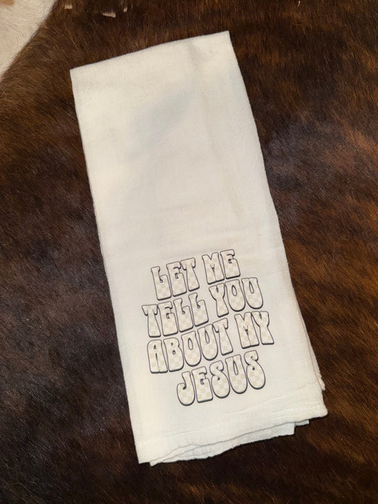 About My Jesus Decorative Towel