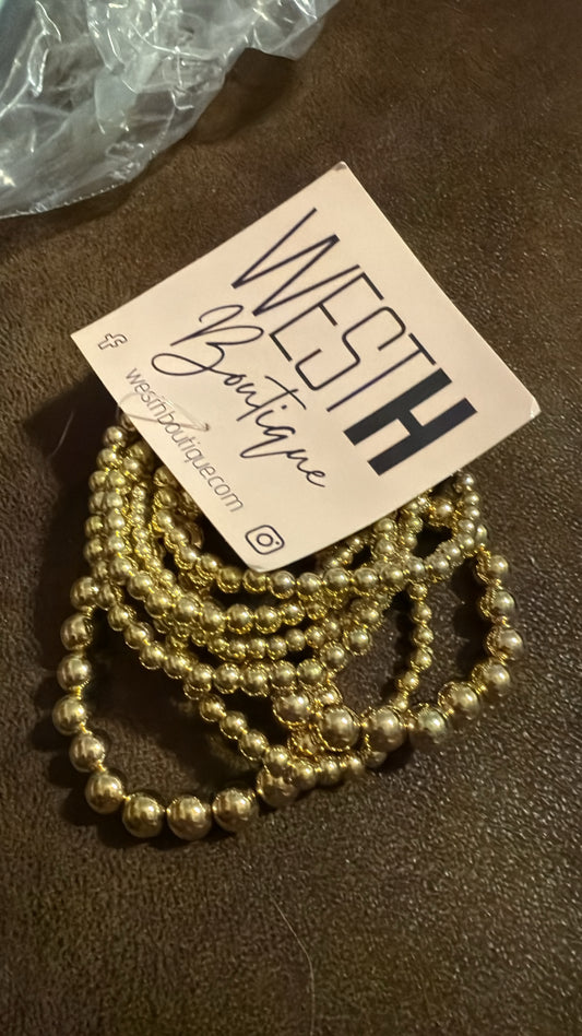 Gold Bracelet Set