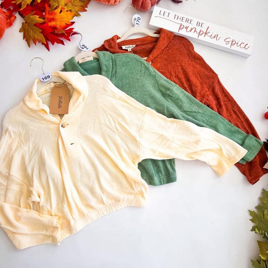 Brick Cozy Cardi Sweater